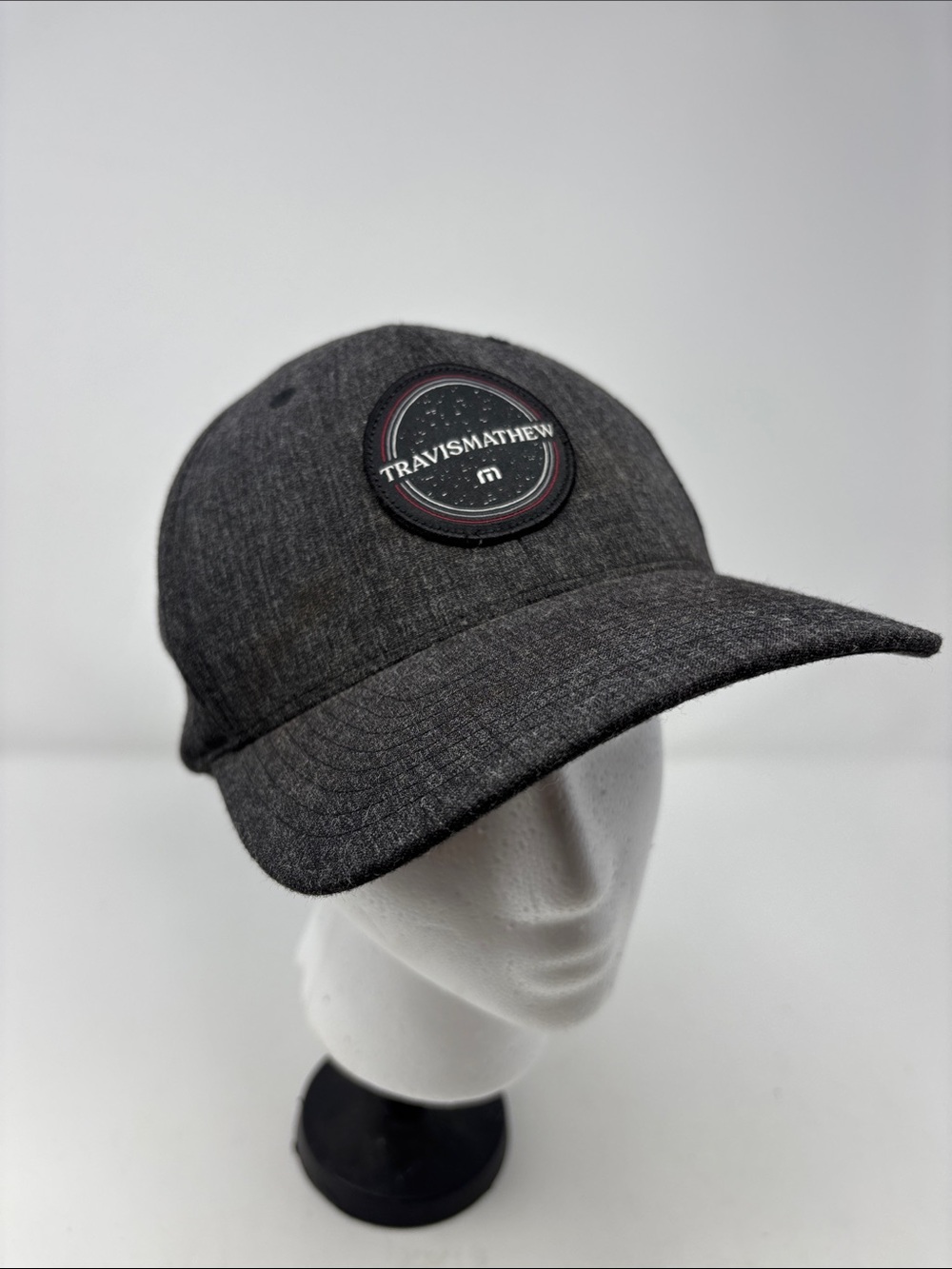 TravisMathew Dark Charcoal Gray Patch Baseball Cap